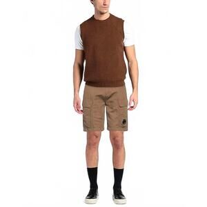 NEW C.P. COMPANY bermuda cargo shorts in lead grey